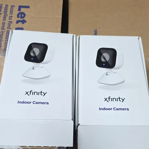 Xfinity Indoor Camera Wired IP/Network Color Surveillance 2-Pack White/Black