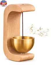 Magnetic Door Chime Bell, Wooden Wind Chime Shopkeepers Doorbell for Door Openin