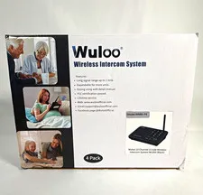 Wuloo W666-P4 Wireless Intercom System 4-Pack Expandable 10-Channel