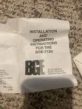 Vintage Alarm/Security System Audio Detector Blue Grass BGE-71120 Glass Break