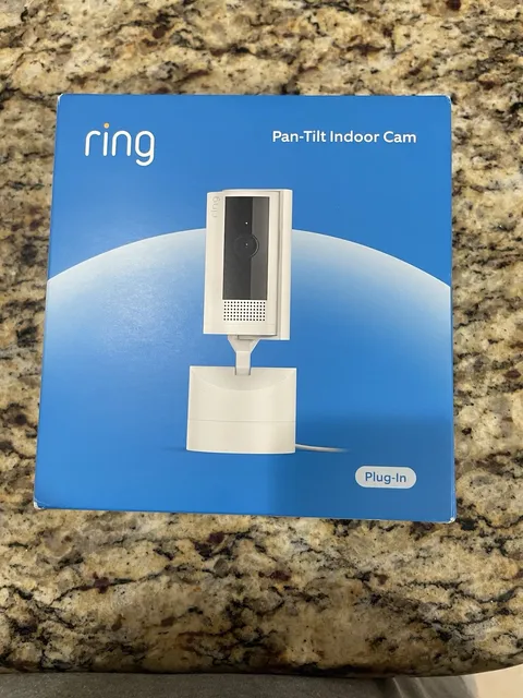 Ring Pan-Tilt Indoor Cam 1080p Wi-Fi Plug-In Security Camera, White
