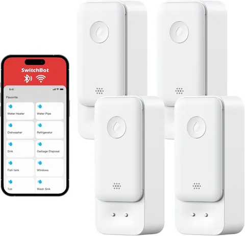 Smart Water Leak Detector, 100Db Adjustable Alerts & App Alerts, IP67 Waterproof