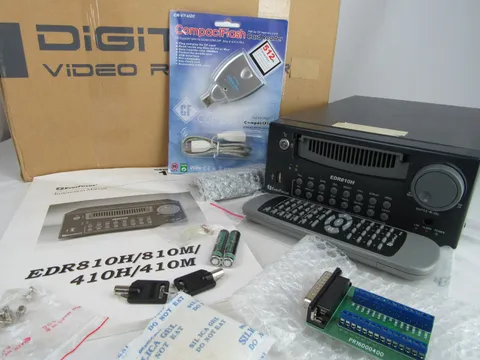 Everfocus EDR810H 8 channel MPEG4 digital video recorder BOX + REMOTE + MANUAL +