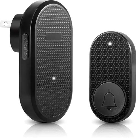 33 Ringtones Wireless Doorbell Set 500Ft Range Self Adhesive Push Button