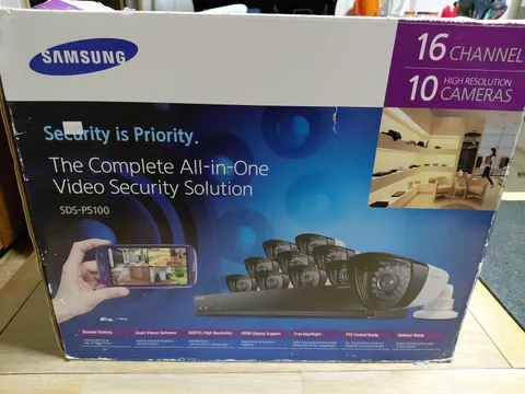 Samsung Sds-p5100 Home Surveillance CCTV Complete In Box