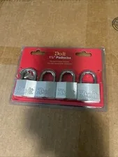 Do it 1-1/2 In. Aluminum Keyed Padlock (4-Pack) 1840QDIB 
