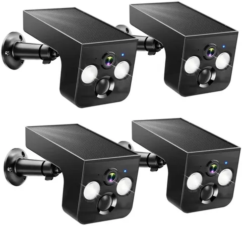 Solar Security Cameras Wireless Outdoor, 2K Solar Powered WiFi Camera, IP65 W...