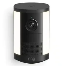 Ring Spotlight Cam Battery 2nd Gen 2K Video Motion Outdoor Camera (Black)