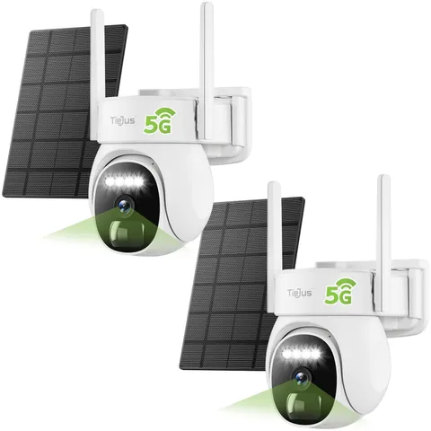 2.4G/5G Cameras Wireless Outdoor, 2K Solar for Home , 360° PTZ/3MP Color Nigh...
