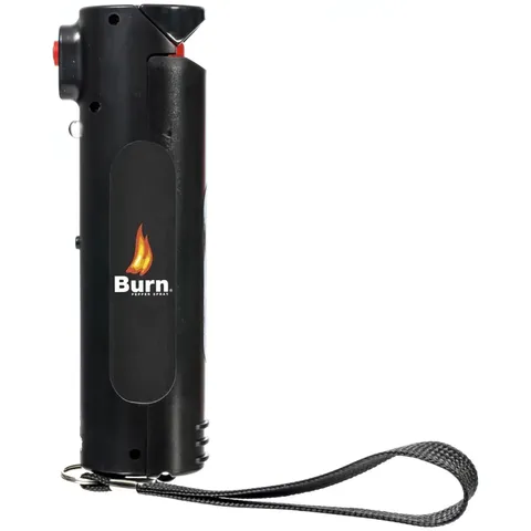 BURN Pepper Spray Built in 130dB Personal Safety Alarm & LED Light Rechargeable