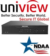 UNV 12MP 32-Ch 8 SATA 2-Way Audio NDAA ONVIF IP Network Uniview Security NVR