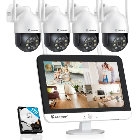 5MP 2.4/5G WiFi Security Camera System 10CH NVR Outdoor CCTV with Audio