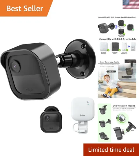 Weatherproof Blink Outdoor 4th Gen Camera Mount with 360-Degree Adjustability