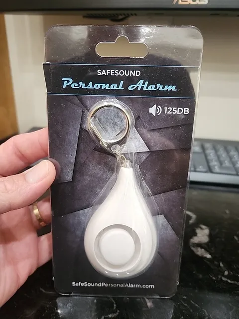 SafeSound Loud Ear Piercing Siren Personal Alarm Eye Chain..125DB