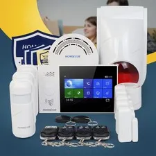 HOMSECUR Wireless WIFI 4G RFID Burglar Alarm System Touch Screen
