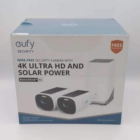 New eufy S330 eufyCam 3 2x Wireless Security Cameras T8030 Unclaimed