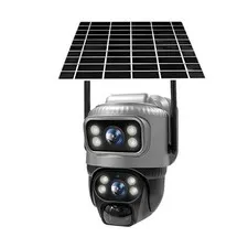 WiFi/4G Solar Cam – Dual-Lens, PIR, Night Vision, Waterproof