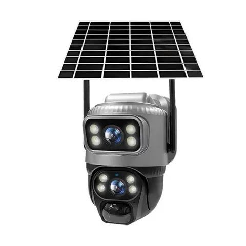 WiFi/4G Solar Cam – Dual-Lens, PIR, Night Vision, Waterproof