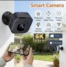 6K Ultra HD Wi‑Fi IP Security Camera Color Night Vision Two‑Way Audio TF