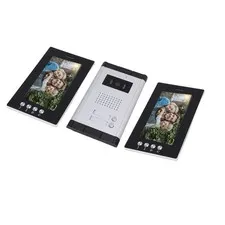 2 Units Apartment Video Intercom System Wired Doorbell Door Phone Kit 2 Key Came