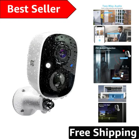 Waterproof Wireless Security Camera - 2K HD Night Vision, Easy Installation