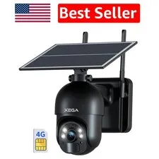 Wireless Camera with Built-in SIM - 2K HD Color Night Vision & Cables Free