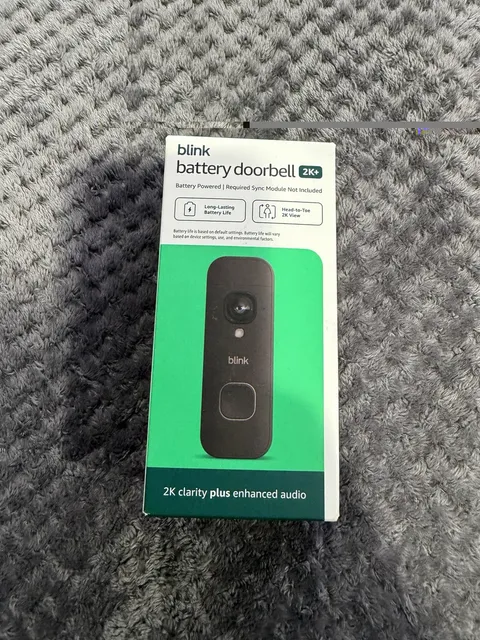 Blink Battery Doorbell 2K+ (Newest Model)—Wireless Video Doorbell, Night Vision