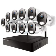 Night Owl 10 Channel, 10 AC Plug-In 4K Camera Wi-Fi 2TB NVR Security Camera Syst