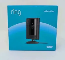 NEW Ring Indoor Cam 2nd Gen Smart Plug-In Security WiFi Black with Privacy Cover
