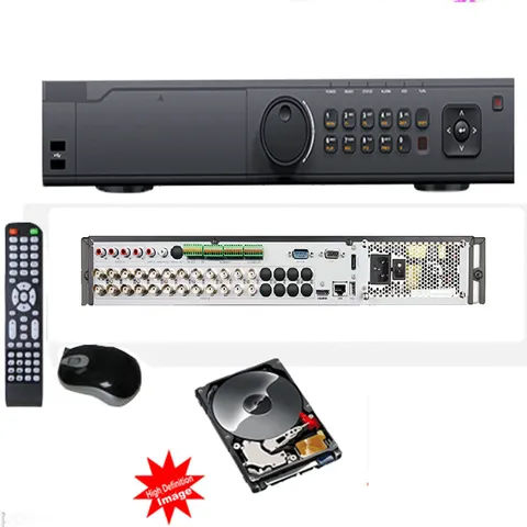 24Channel Tri-brid Digital Video Recorder Analog HD-TVI DVR 1U Case Alarm H.264