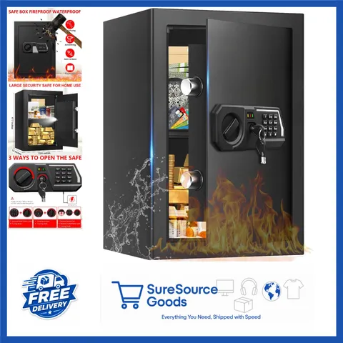 Large Digital Safe Box for Home Use 3.4 Cub Fireproof Waterproof Security