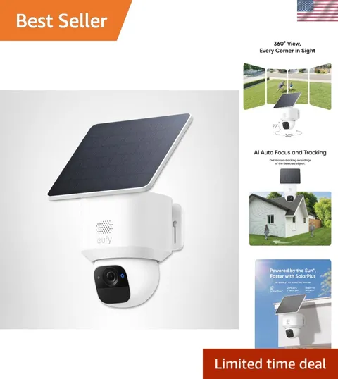 SoloCam E30, Security Cameras Wireless Outdoor, Solar Camera Outdoor Wireless...