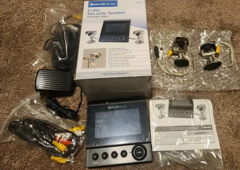 Bunker Hill 60565 Color Security System Night Vision Flat Monitor w/ 2 Cameras