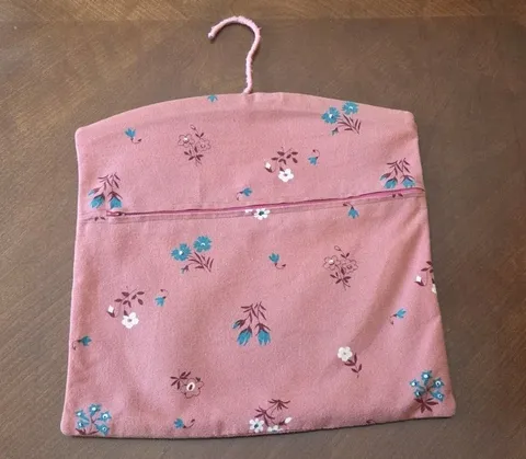 Hanger Diversion Safe Bag, Hanger Safe Hidden Storage, Hidden Zipper, Handmade