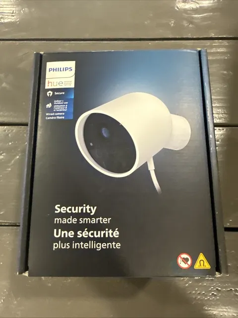 Philips Hue Secure Indoor/Outdoor Surveillance Camera - White