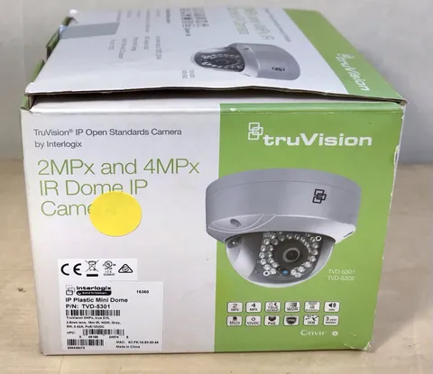Interlogix TVD-5301 TruVision 2MP IP Mini Dome Camera IR PoE 12VDC New Open Box