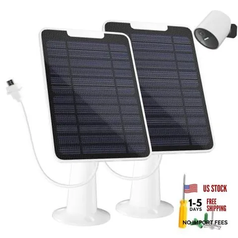 5W Solar Panel for Simplisafe Outdoor Camera, Solar Panel Charger for