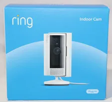 Ring Indoor Cam 2nd Gen Plug-In 1080p HD WiFi Security Camera White