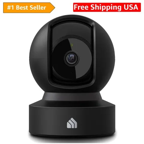 Kasa 1080p Indoor Pan/Tilt Wired Security Camera - Works as a Baby & Pet Moni...