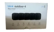 Blink Outdoor 4 (4th Gen) Battery Powered 5 Camera System - Black (B0B1N4LM4J)