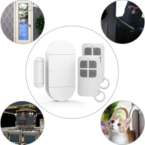 Door alarm window alarm2 remote controls 130 dB siren4 battery burglar alarm NEW