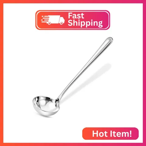 KEAWELL Premium 11" Verona Small Soup Ladle, 18/10 Stainless Steel, Heavy-Duty C