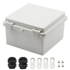 Zulkit Junction Box ABS Plastic Dustproof Waterproof 5.9" x x 3.5", Grey 
