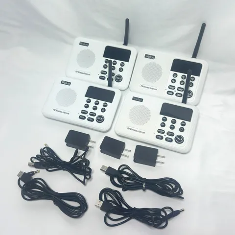 Wuloo 22-Channel Call ALL FM Wireless Intercom Home Building Commnication System
