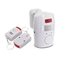 Mengshen Infrared Motion Sensor Alarm - Burglar with 2 Remote Green