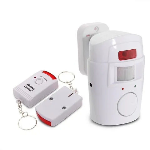 Mengshen Infrared Motion Sensor Alarm - Burglar with 2 Remote Green