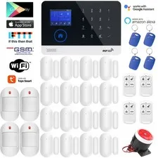 D18 Tuya IP WIFI APP GSM Wireless Home Security Alarm Burglar System+RFID Access