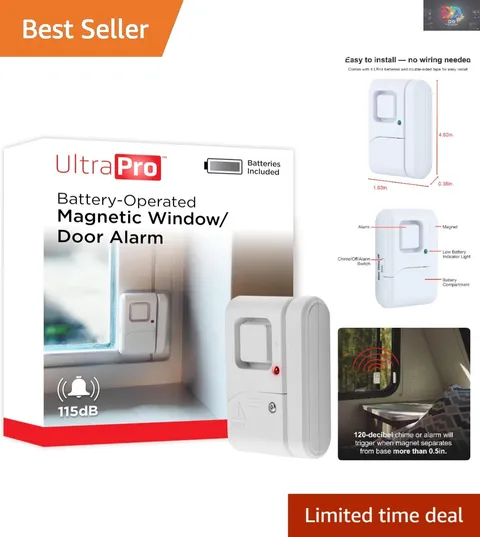 Wireless 120dB Door & Window Alarm for Instant Burglar Deterrence