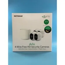 Netgear Arlo VMS3430-100NAS HD Wireless Security Camera System 4 Cameras New