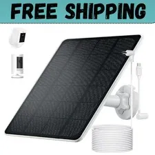 Ring Camera Solar Panel Charger for Stick Up and Spotlight Cams, Weatherproof